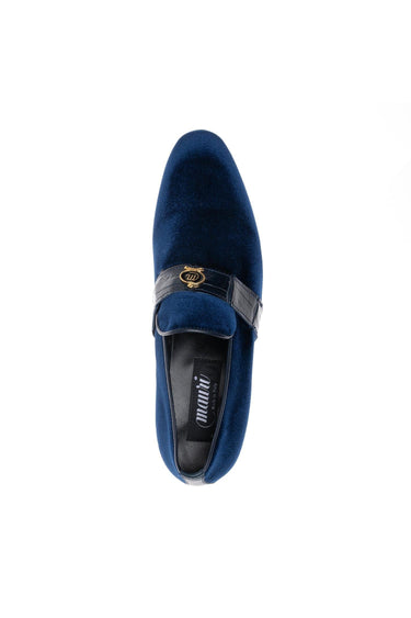 Mauri 4709/11 Crocodile & Velvet Loafer - Wonder Blue