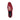 Mauri Baron in Ruby Red Mens Velvet Embossed / Ostrich Leg Horsebit Loafers