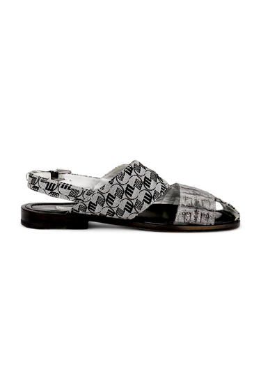 Mauri 5171/1 Hornback & Fabric Slip-On Sandal