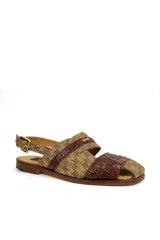 Mauri 5171/1 Hornback & Fabric Slip-On Sandal