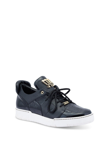 Mauri 8412/1 Boss Crocodile / Patent / Leather Sneakers (MA5444) - Black