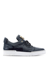 Mauri 8412/1 Boss Crocodile / Patent / Leather Sneakers (MA5444) - Black