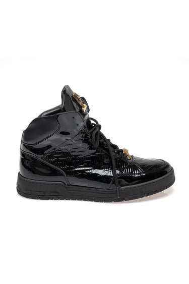 Mauri 8429 Crocodile & Patent High-Top Sneaker - Wonder Blue