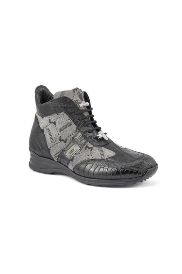 Mauri 8430 Signature Ostrich, Crocodile & Mauri Fabric Sneaker
