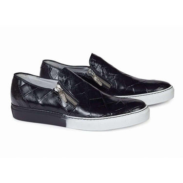 Mauri 8508/1 Black Body Alligator Sneakers (MA4608) - Alligator Black
