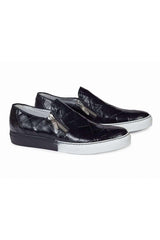 Mauri 8508/1 Black Body Alligator Sneakers (MA4608) - Alligator Black