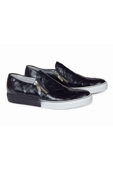 Mauri 8508/1 Black Body Alligator Sneakers (MA4608) - Alligator Black