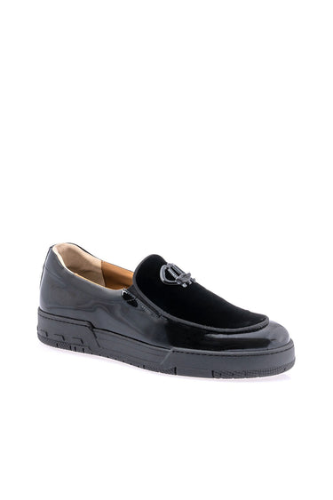 Mauri 8600/8 Patent & Velvet Sneaker - Special Order - Red