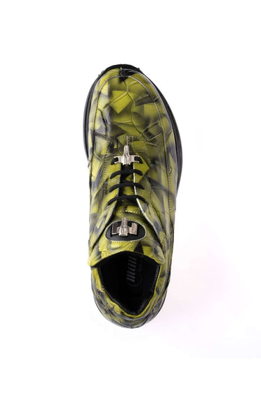 Mauri 8900/2 Alligator Sneaker - Crispy Green Smoke Black