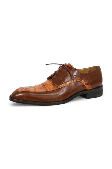 Mauri Arsenal 4642/9 Alligator & Leather Derby - Gold/Cognac