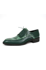 Mauri Arsenal 4642/9 Alligator & Leather Derby - Hunter Green