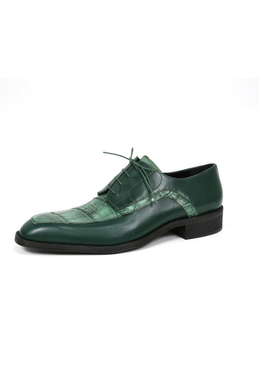 Mauri Arsenal 4642/9 Alligator & Leather Derby - Hunter Green
