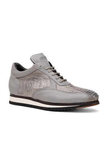 Mauri Bolt M770/4 Ostrich Leg & Nappa Sneaker - Grey