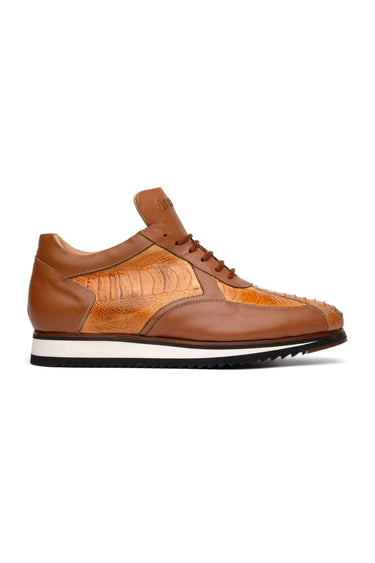 Mauri Bolt M770/4 Ostrich Leg & Nappa Sneaker - Grey