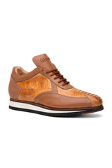 Mauri Bolt M770/4 Ostrich Leg & Nappa Sneaker - Grey