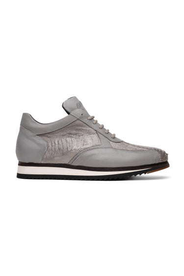 Mauri Bolt M770/4 Ostrich Leg & Nappa Sneaker - Grey