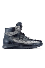 Mauri Chronic 8484 Ostrich Leg, Hornback Tail & Fabric Sneaker