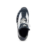 Mauri Crawler in Black / White Mens Exotic Hornback / Crocodile Casual Sneakers