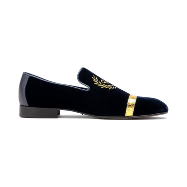 Mauri Crown 3296 Alligator / Velvet / Nappa Slip-On Loafers (MA5570)