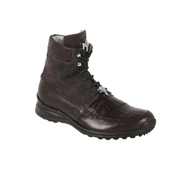 Mauri Demi in Sport Rust Mens Exotic Baby Crocodile / Nappa Leather / Suede Boots in Sport Rust