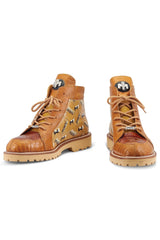 Mauri Highlander 4994 Ostrich / Crocodile / Leather Boot