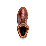Mauri Renegade in Gold Mens Exotic Crocodile / Nubuck / Nappa Leather Boots