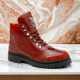 Mauri Renegade in Gold Mens Exotic Crocodile / Nubuck / Nappa Leather Boots