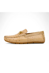 Mauri Sprinter 3517/5 Ostrich Horsebit Slip-On Driver (MA5662) - Dune