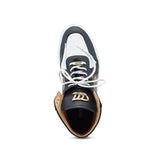 Mauri Vision in Black / White Mens Exotic Crocodile / Calf-Skin Leather Casual Sneakers