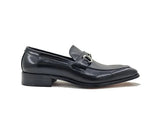 Carrucci Shoes Burnished Signature Buckle Loafer