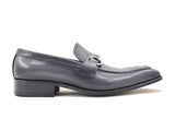 Carrucci Shoes Burnished Signature Buckle Loafer