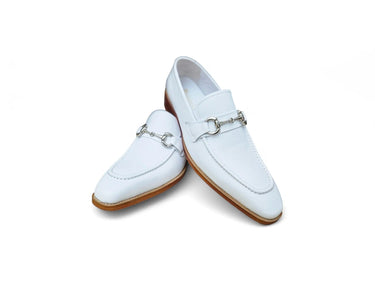 Carrucci Shoes Burnished Signature Buckle Loafer
