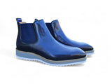 Men's Patina Chelsea Boot in Navy