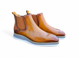 Men's Patina Chelsea Boot in Cognac