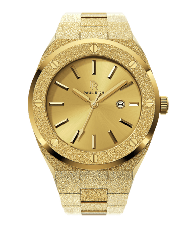 Paul Rich US Frosted Midas Touch Gold Quartz Watch