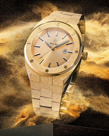 Paul Rich US Frosted Midas Touch Gold Quartz Watch
