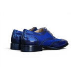 Carrucci Shoes Mixed Media Burnished Wingtip Oxford