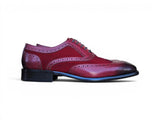 Carrucci Shoes Mixed Media Burnished Wingtip Oxford