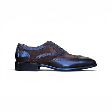 Carrucci Shoes Mixed Media Burnished Wingtip Oxford