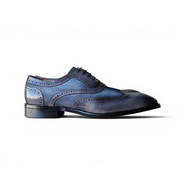 Carrucci Shoes Mixed Media Burnished Wingtip Oxford