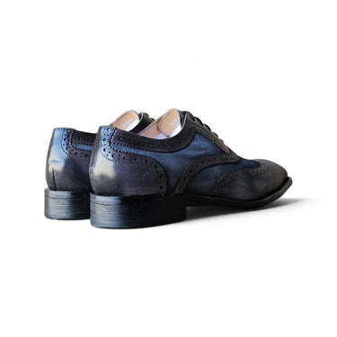 Carrucci Shoes Mixed Media Burnished Wingtip Oxford