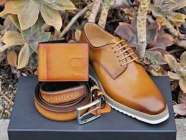 Money Clip Bifold Wallet in Cognac