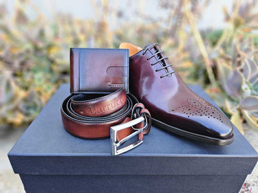 Money Clip Bifold Wallet in Chestnut