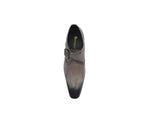 Carrucci Shoes Monk Strap Buckle Leather Dress Shoes