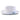 Montique Collins Pinch Front Color Bottom Straw Fedora in White / Carolina