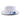 Montique Collins Pinch Front Color Bottom Straw Fedora in White / Cobalt