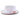Montique Collins Pinch Front Color Bottom Straw Fedora in White / Papaya