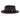 Montique Patterson Red Bottom Pinch Front Straw Fedora in Black / Red
