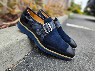 Carrucci Shoes Multi Media Buckle Monkstrap Shoe