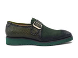 Carrucci Shoes Multi Media Buckle Monkstrap Shoe